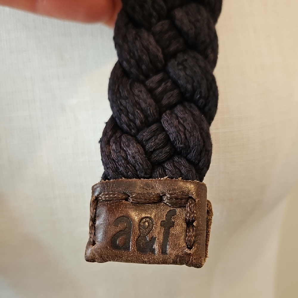 Abercrombie Braided Navy Belt - Picture 2 of 2